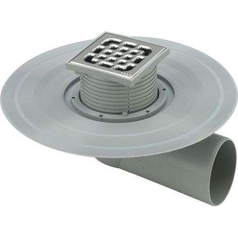 Viega Advantix Balkon-/Terrassenablauf 4943.2, DN 70, Kunststoff, Grau (1/3)