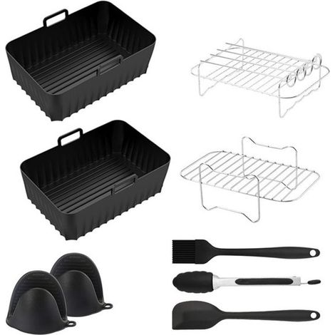 Juego completo de accesorios para freidora de aire, Compatible con accesorios para freidora de aire Ninja, Compatible XXL SL400EU, Papel hornear (1/2)