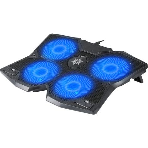 Laptop-Kühlständer mit 4 Lüftern, leiser Laptop-Kühlständer, USB-Stromanschluss.