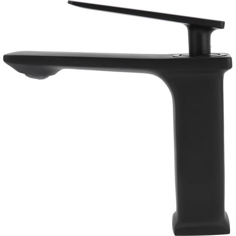 0 02 05 Mélangeur de lavabo, Robinet de Cuisine Noir résistant à la Corrosion pour Coiffeuse de Salle de Bain pour Salle de Bain et Toilettes(G3/8).