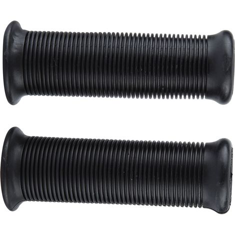 Une paire de poignées de guidon universelles rétro en TPU pour moto de 7/8 pouces (22 mm), noires. (1/5)