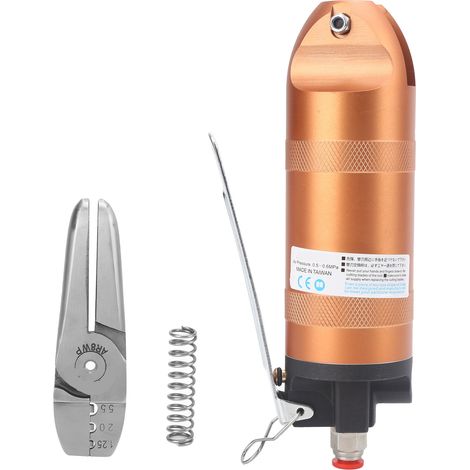 Pneumatische Crimpzange KP-774 aus legiertem Stahl, 3 Anschlüsse, zum Schneiden von Kupfer- und Eisendrähten. (1/5)