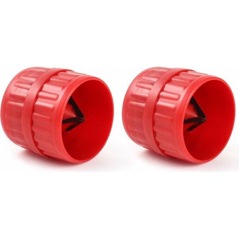 2Pcs Ébavureur pour tubes, Alésoir intérieur et extérieur, pour Tuyaux en Cuivre Aluminium Laiton PVC, Diamètre 5mm a 38mm 56Vingt (1/5)