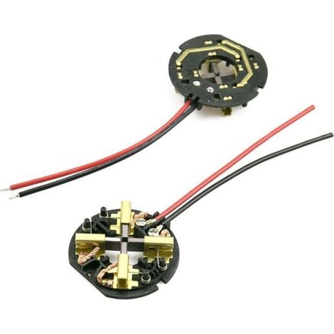 Lot de 2 Balais de Carbone de Rechange pour Perceuses Visseuses Milwaukee HD18PD HD18DD C18ID C18PD C18IW (1/4)