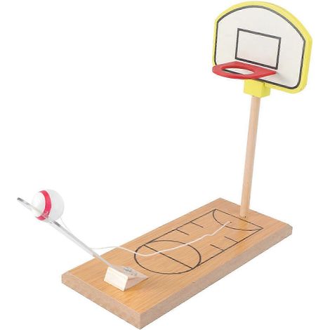 Jeu de basket-ball de table, jeu de tir au panier en bois, ensemble de 3 pièces, jeu parent-enfant (1/5)