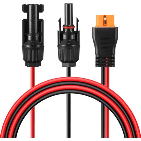 Solaire Panneau Câble Compatible avec XT60i Connecteur 12AWG 1M Solaire Câble Adaptateur Charge pour Portables Générateurs Solaires (1/5)