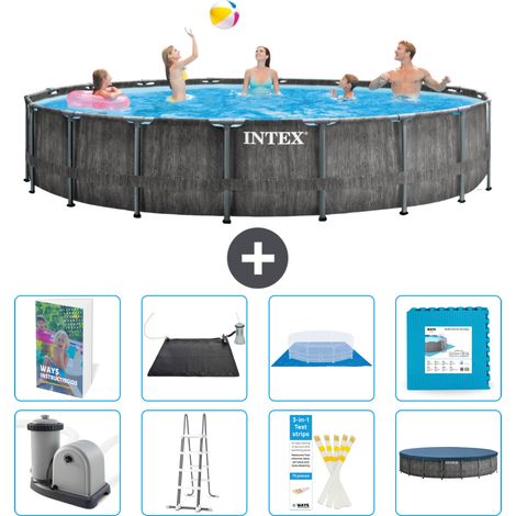 Prism Frame Pool Rund - 549x122 cm - 9-teilig S621