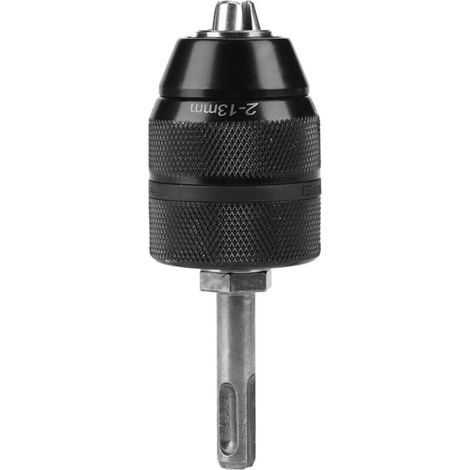 Mandrin SDS, Mandrin Perceuse, 2-13mm 1/2-20UNF avec Adaptateur Outil SDS-plus, 3 Mandrins à Mors Conversion à Changement Rapide Outils Electroportatifs Accessoires (1/4)