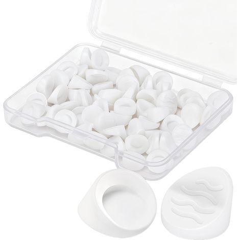 Lot de 100 inserts en silicone pour trous de vis pour meubles et cadres de porte, housses de cadre à clipser, housses d'armoire, faciles à installer, sans outils (1/4)