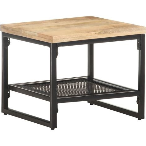Table d'appoint 40x40x35 cm Bois de manguier massif (1/5)