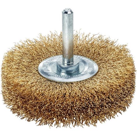 Riparato a pennello piatto D. 60 mm 6 mm Asta addensata. di thread 0,2 mm in ottone 16 mm 15.000 min