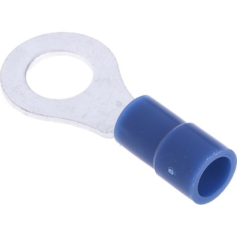 Cosses à œillet RS PRO, Isolé, Bleu, 2.5mm², M6, 12mm (1/3)