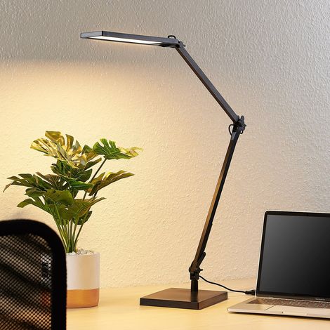 [GEBRAUCHT] B-Ware Lindby Tischlampe Antisa LED dimmbar CCT schwarz höhenverstellbar 1000 Lumen (1/2)