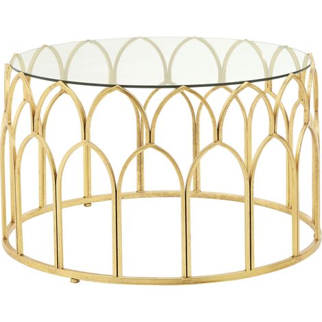 Premier Housewares Merlin Gold Leaf Coffee Table (1/4)