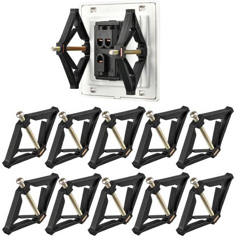 Kindfiber OÜ-Lot de 10 tiges de Support de Cassette de Type 86 Accessoires d'électricien Support de boîte de Prise Murale Outil de réparation (1/5)