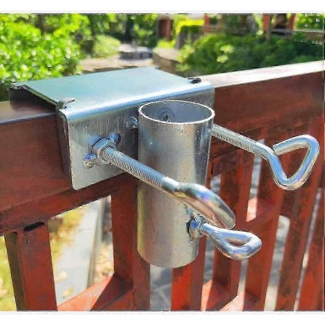 Garden Umbrella Stand Clip Space Saving Balcony Umbrella Stand Balcony Umbrella Stand For Deck, Chair, Desk, Pier, Beach, Patio, Balcony, Table, Boat (1/3)