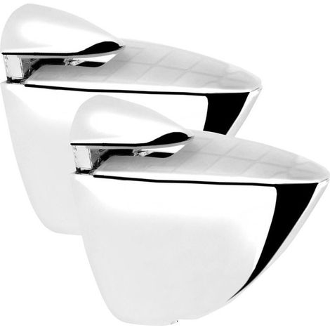 Supports pour étagère en verre TUCAN max.12mm, paire, chrome (1/3)