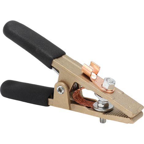 Pince de Masse pour Soudeur 300A, Pince de Masse Type A avec Couverture Noire pour Soudage (1/5)