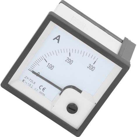 Compteur Ampèremètre à Cadran 0-300A, Tableau de Bord avec Indicateur à Aiguille, Mesure Précise du Courant pour Moteur, Jauge de Contrôle (1/5)