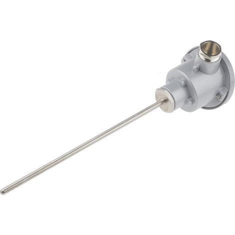 Capteur RTD PT100 RS PRO, Ø 6mm, L.200mm, +450°C max, Tête de connexion ( Prix pour 1 ) (1/2)
