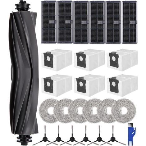 26 Kit Pices rechange Compatible pour Dreame L10s Pro Ultra Heat/ L10s Ultra Gen 2 / Mova E30 Ultra / X30 Ultra,1 Brosse Principale,6 Filtres,6 Brosses latrales,6 Sacs Poussire (1/5)
