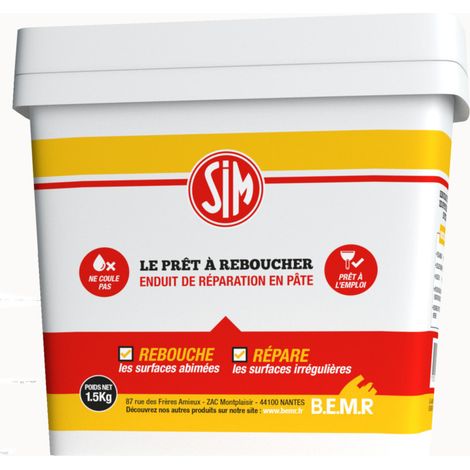 Sim Le Pret A Reboucher Pate 1k5 - Sim