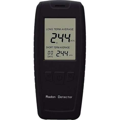 Détecteur de radon portable avec écran LCD numérique, moniteur 0 à 270 pCi/L pour l'école, le bureau et la maison (1/5)