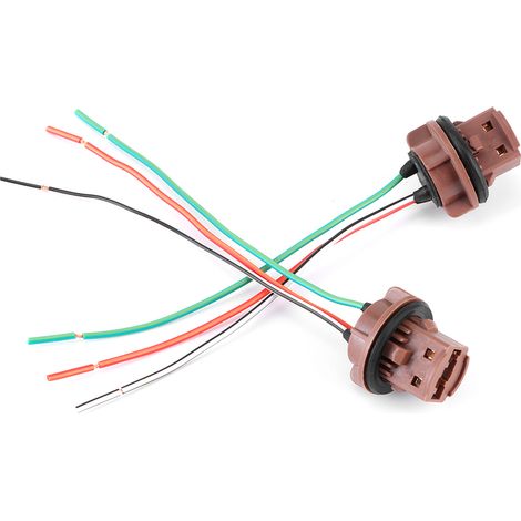 2pcs Feux Stop Auto Douille Connecteur Faisceau pour Ampoules 7440 7441 7443 7444 T20 992A (1/3)