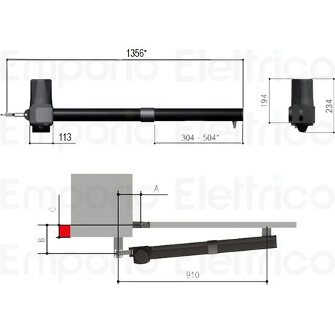 came kit 2 x motoréducteur krono 230v kr510d + kr510s (1/3)