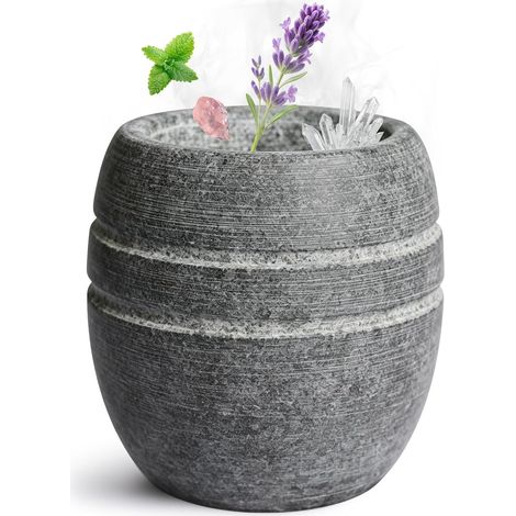 Bol vaporisateur sauna en granit 6,5 x 6,5 cm - Accessoire pour sauna