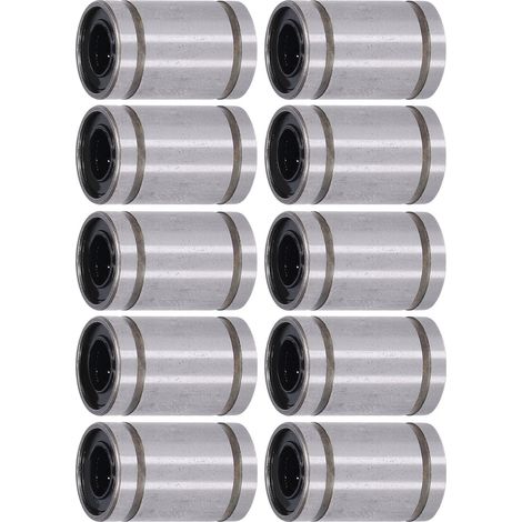 Ensemble de 10 accessoires pour banc de test de coulisseau d'axe optique à roulement linéaire, diamètre intérieur 6 mm, diamètre extérieur 12 mm, LM6UU (1/5)
