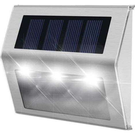 4pièces Appliques Solaires Murales Lot De Lampe Led Pour Éclairage (1/5)