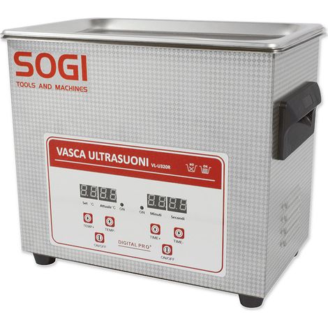 Vasca pulitrice ad ultrasuoni riscaldata 3,2L SOGI VL-U320R (1/5)