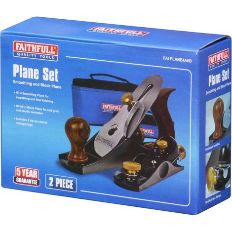 Metallhobel N4+Hobel Set 601/2faiplane4avb