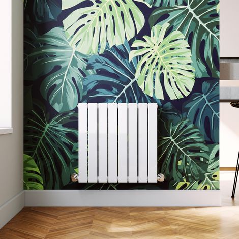 ELEGANT 600 x 600 mm White Horizontal Radiator Designer Radiator Flat Panel Bathroom Central Heating (1/5)
