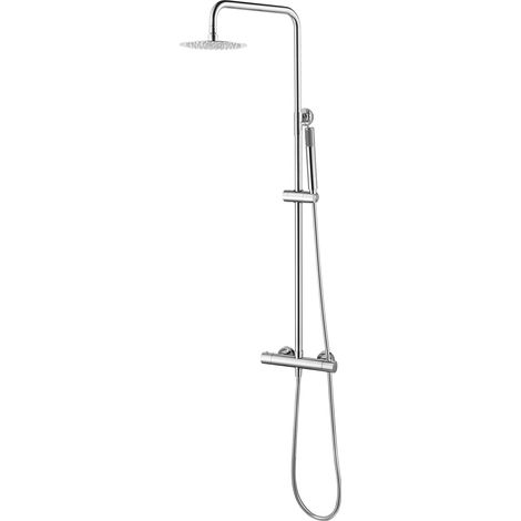 Colonna doccia termostatica, barra da bagno termostatica in acciaio inossidabile e ottone, rubinetti da bagno cromati (1/5)