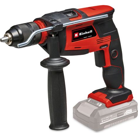 Einhell Perceuse à percussion sans fil TC-ID 18 Li-i Solo PXC (18V, mandrin auto-serrant de 13 mm, rotation avant/arrière, variateur électronique, vendue sans batterie ni chargeur)