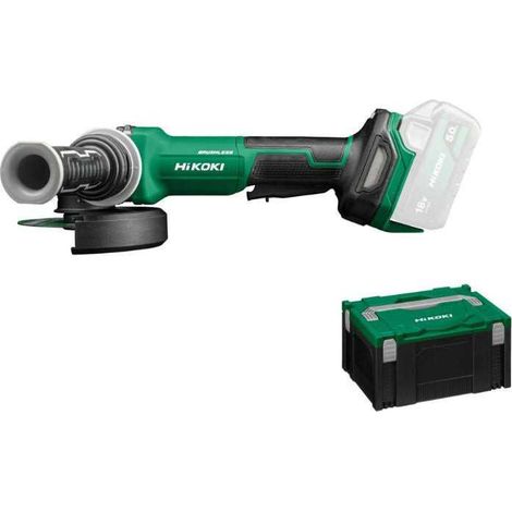 Meuleuse HIKOKI G1813DVFW2Z Ø125 -18V LI Brushless V. variable Homme Mort Frein sans batterie ni chargeur