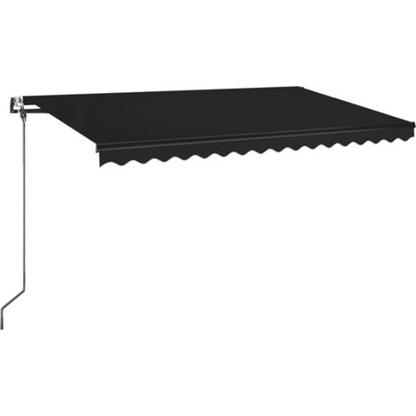Maison Exclusive - Tenda Automatica con Sensore Vento e LED 450x350 cm Antracite