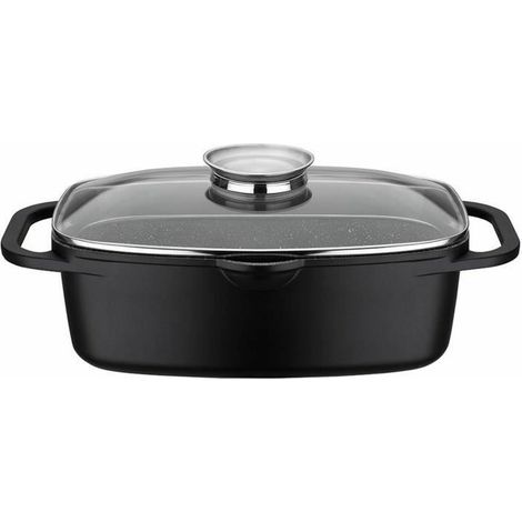Baumalu Bräter Schwarz 6 Liter Aluminium