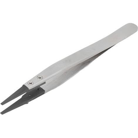 Pincettes antistatiques PPS pratiques et remplaçables avec tête en plastique en acier inoxydable pour les réparations de bricolage (1/5)