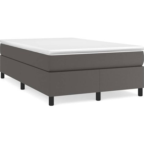 Maison Exclusive - Boxspringbettgestell Grau 120x200 cm Kunstlede (1/5)