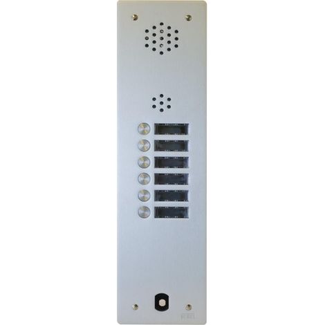 Plaque audio alu 6 bp 2VOICE complete URMET A83/106M