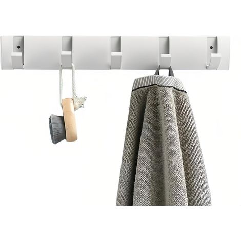 Crochets invisibles renforcés, sans perçage, porte-manteaux muraux pour salle de bain, cintres, crochets de porte pour toilettes/salle de bain (1/5)