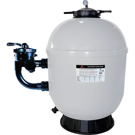 Filtre à sable 670 mm – Débit 16,5 m³/h – Vanne 6 voies – Corps en fibre de verre anticorrosive – Pour piscine jusqu'à 125 m³ – SCP