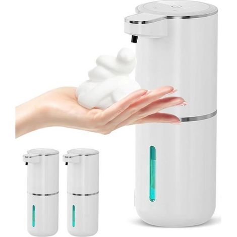 Distributeur Savon Automatique - 380 ml - Capteur Infrarouge 0 25 s - Étanchéité IPX5 - Installation Murale ou Sur Plan de Travail - 1 Pièce (1/5)