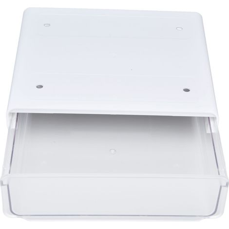 Acryl-Schubladenaufbewahrung, verdeckter Acryl-Schubladenhalter mit 3 Klebepunkten für das Homeoffice (1/5)