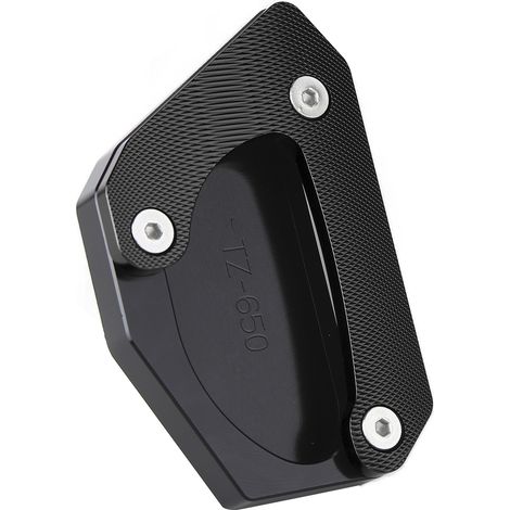 Support plat étendu pour béquille moto, alliage aluminium, remplacement Suzuki V-Strom 650XT DL650 2004-2020, noir, stabilisateur de stationnement, élargisseur de pied, robuste et durable. (1/5)