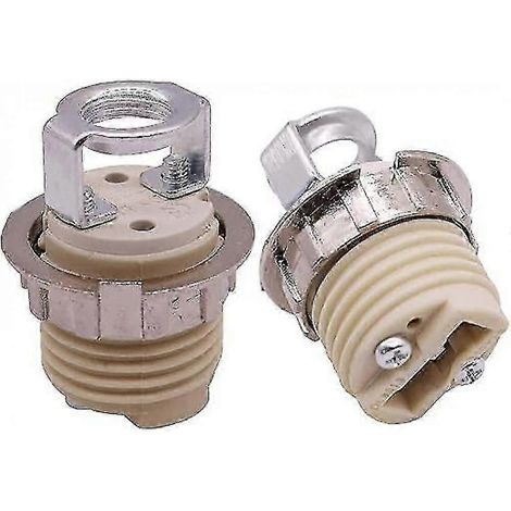 4 Stück LED G9 Lampenfassung, Spezialkeramik-Lampenfassung, Lampenfassung mit Tür, 35 mm Höhe, Gewindedurchmesser 21 mm (Sockel: G9, Farbe: 4 Sets) VLV-Yvan (1/4)