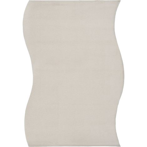 Tappeto per Soggiorno e Ingresso Beige Chiaro in Ecopelliccia a Pelo Lungo 160x230cm cm Tangra (1/5)